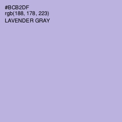#BCB2DF - Lavender Gray Color Image